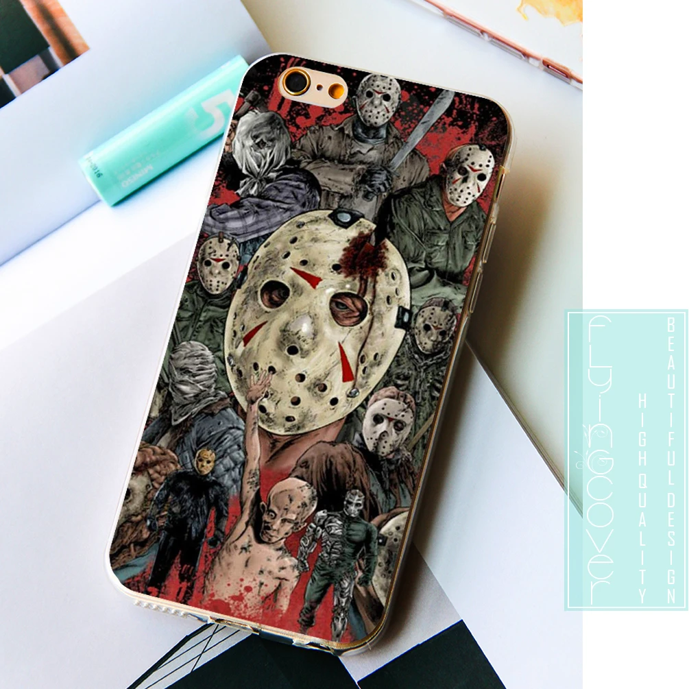 Fundas Jason Voorhees Clear Soft Silicone Phone Cases for iPhone XS Max XR X 7 8 6 6S Plus 5S 5 SE 5C 4S 4 iPod Touch Cover. |