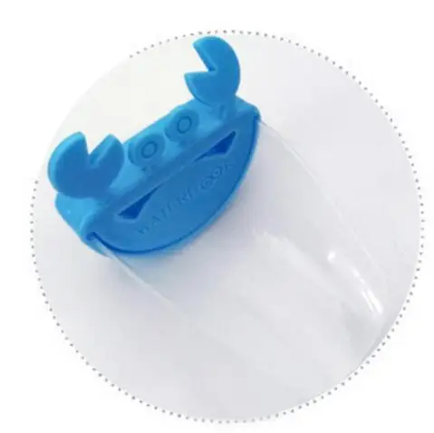 Blue white Краб мультяшная Насадка На Кран расширение детская руководство раковина дезинфицирующее средство для рук приспособления для умывания расширение воды корыто ванная комната - Цвет: Blue white