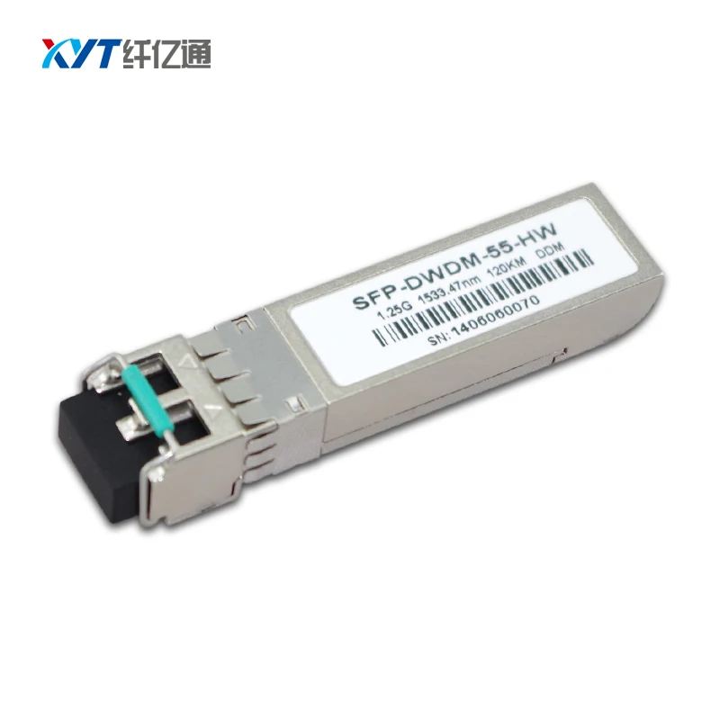 ITU C + L Band 1 25G 1000M DWDM SFP волоконно оптический приемопередатчик 120 км совместим с
