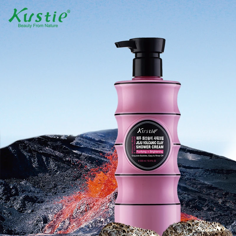 KUSTIE очистки Осветляющий Jeju вулканической глины крем для душа и гель 500 мл|shower gel|gel