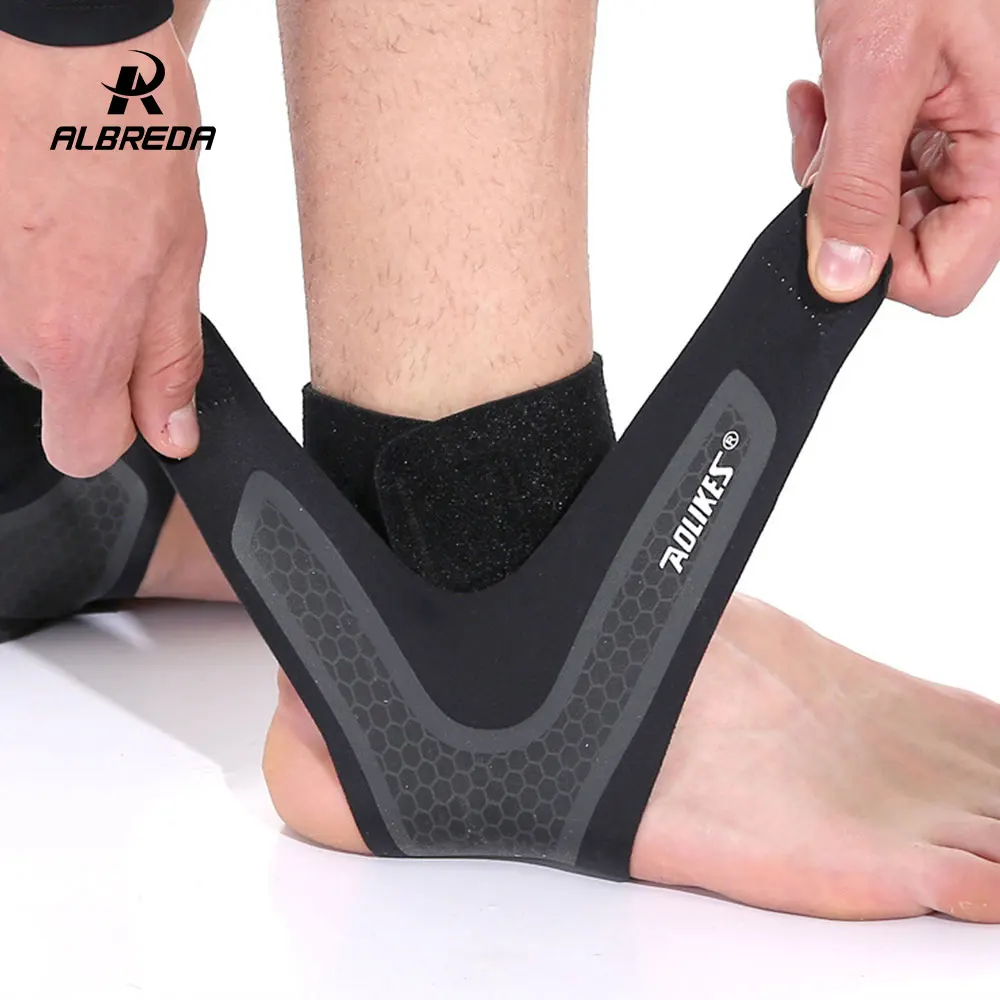 

Sports Ankle Support Protect Football Basketball Badminton Protection Bandage Elastic Ankle Sprain Brace Guard Protect 1 Piece