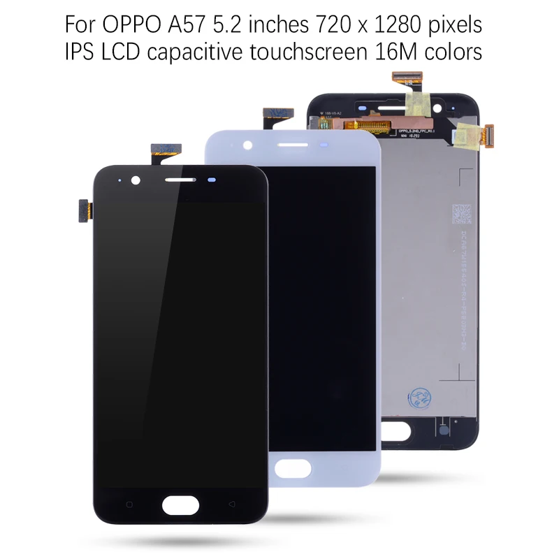 Дисплей для OPPO A57 LCD в сборе с тачскрином Оригинал 5.2'' белый|Экраны для