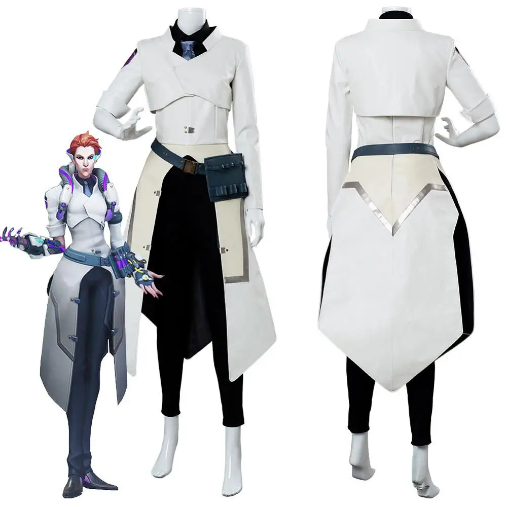 Костюм для косплея OW Moira O'Deorain униформа ученых и шкур полный костюм карнавальные