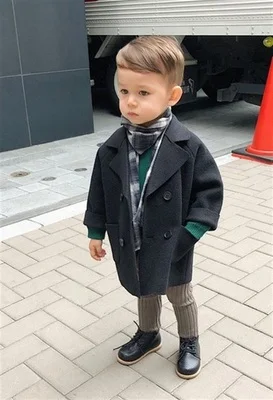 2019 одежда для мальчиков длинная детская верхняя куртки и пальто шерстяной
