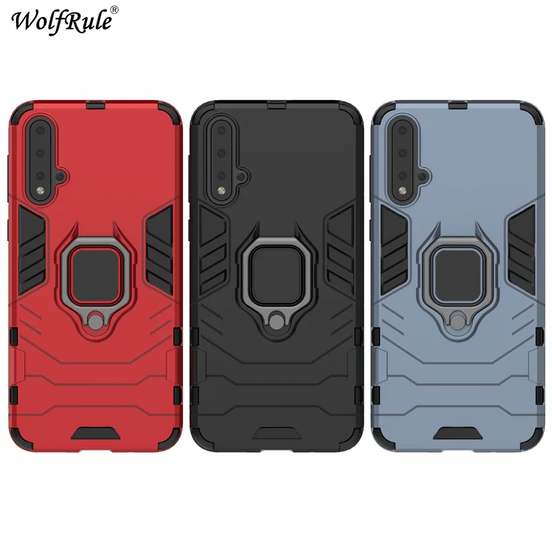 

Holder Magnetic Case For Huawei Nova 5 Case 6.39" Durable Metal Ring Stand Cover For Huawei Nova 5 Case Cover Nova5 Nova 5 Coque