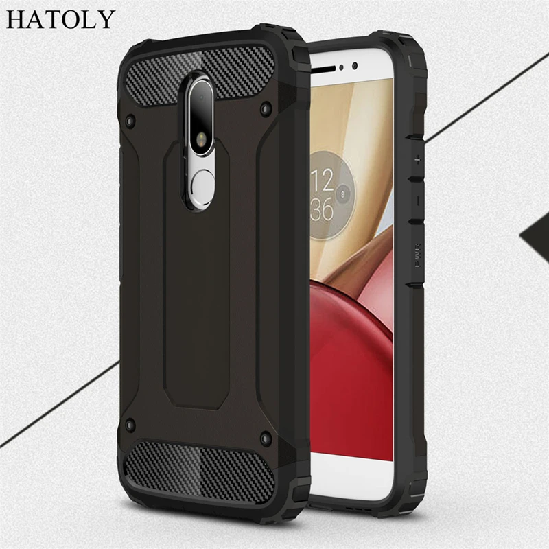Hatoly СПС Coque Motorola Moto M Чехол Тяжелая Броня тонкий противоударный чехол силиконовый