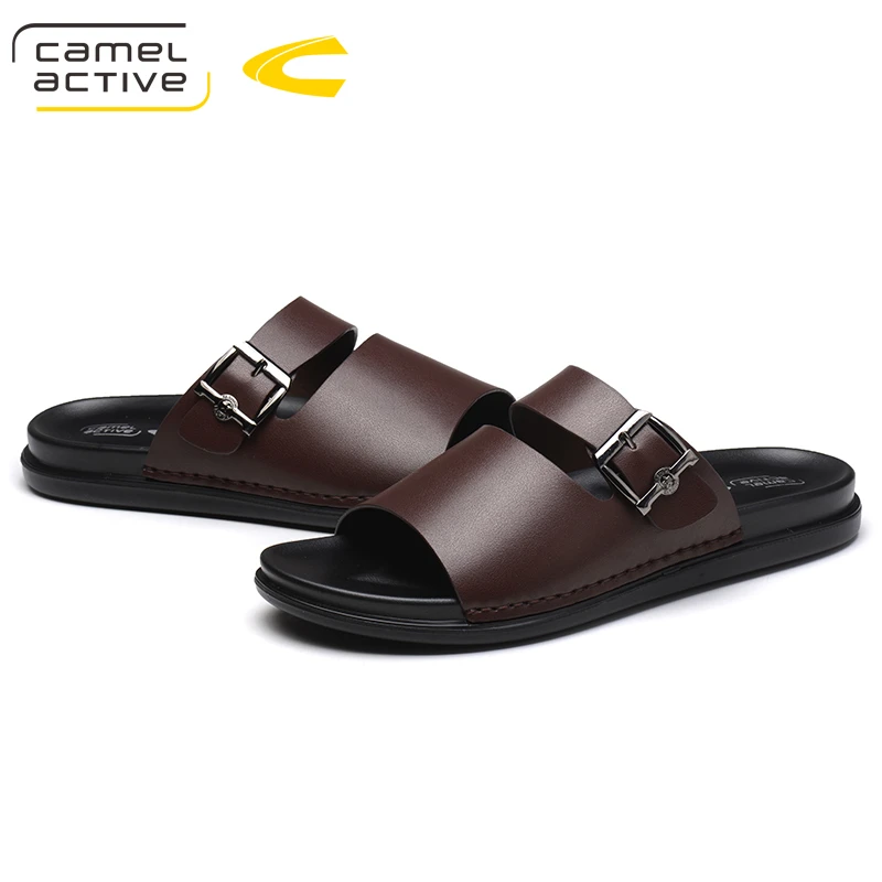 Camel Active/Новинка Летние шлепанцы из искусственной кожи для улицы Мужская обувь