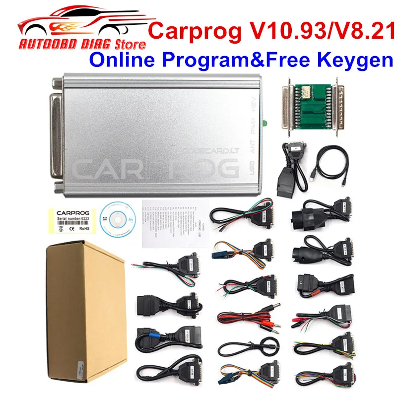 Обновленный чип Carprog V10.93 V8.21 CarProg 10 93 ECU инструмент для настройки автомобиля полный
