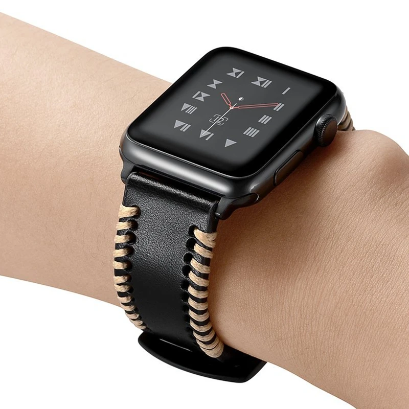 Ремешок кожаный для Apple watch Band 5 40 мм 44 Series 4 3 2 1 38 мм/42 мм|Ремешки часов| |