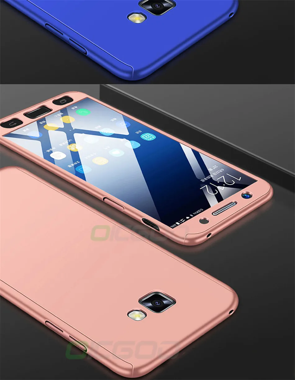 360 Прозрачный чехол для телефона с противоударной чехол s для samsung Galaxy A8 A6 J4 J6 плюс A5 A7 полное покрытие чехол s для samsung J5 J7 A3 A5 A7 чехол