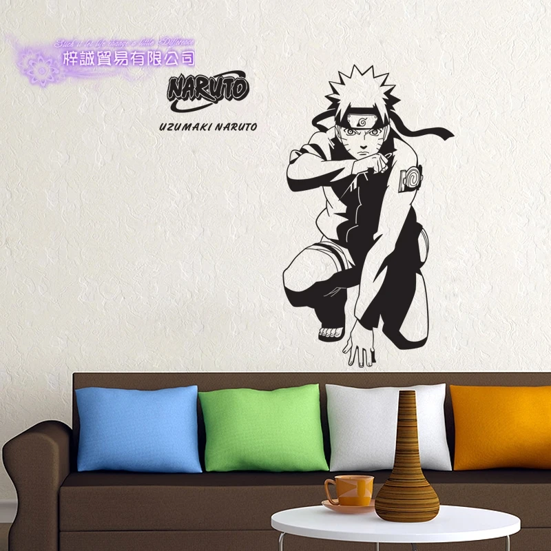 Наруто настенные виниловые наклейки на стену Декорации для дома декоративные