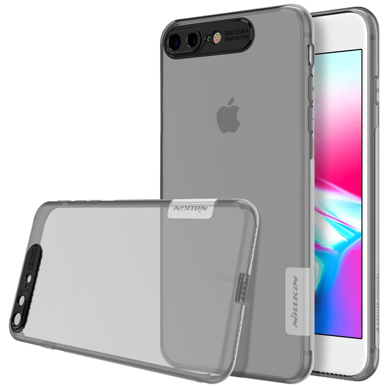 Чехол для iphone 8 plus 5,5 ''Nillkin натуральный прозрачный мягкий кремний TPU чехол роскошные чехлы для iphone 8 plus