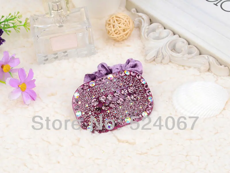 Резинка для волос женская 3 цвета стразы с кристаллами геометрической формы