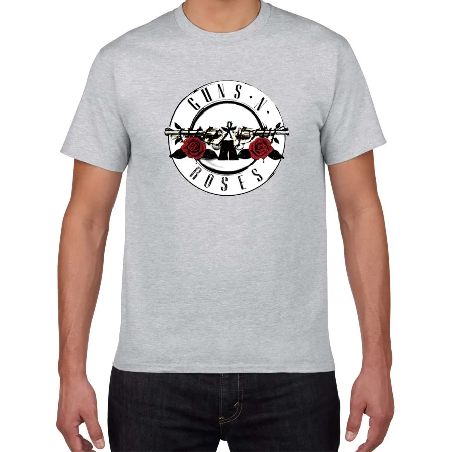 rock wear GUNS and Roses T-shirts men Summer 100%Cotton Rock Band street wear men t shirt guns roses tee shirt homme men