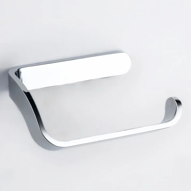 Скандинавский простой матовый черный держатель для туалетной бумаги настенный держатель из нержавеющей стали золотой рулон хромированный держатель для туалетной бумаги - Цвет: chrome