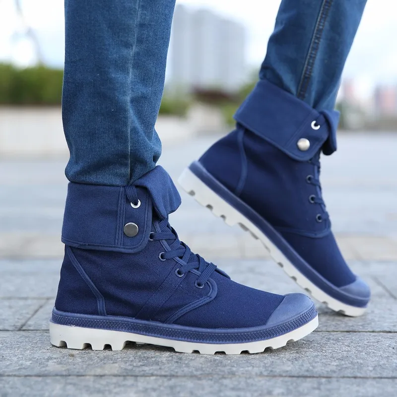 ZYYZYM/мужские ботинки; сезон весна-осень; стильные модные военные ботинки на шнуровке; Мужская молодежная парусиновая повседневная обувь на резиновой подошве