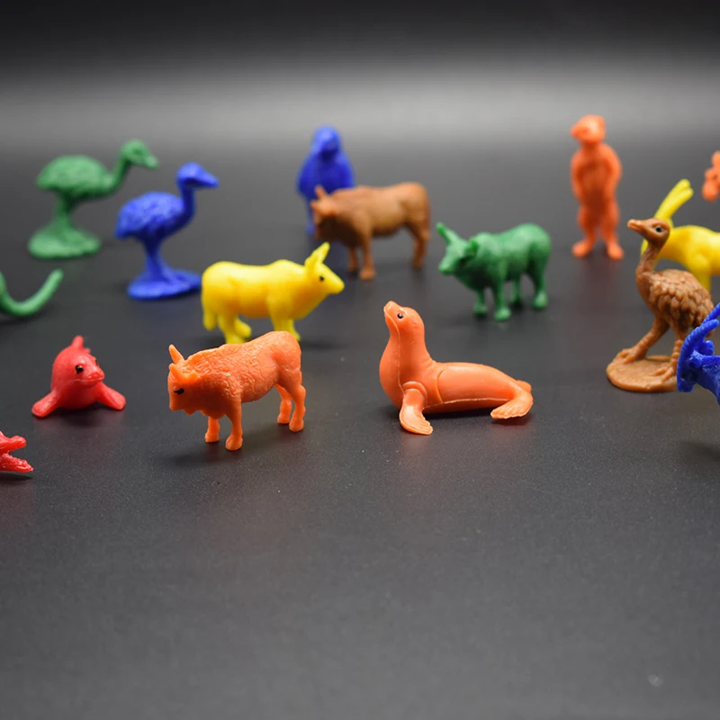 10 шт./лот имитационная модель мини диких животных из крокодила орангутанга