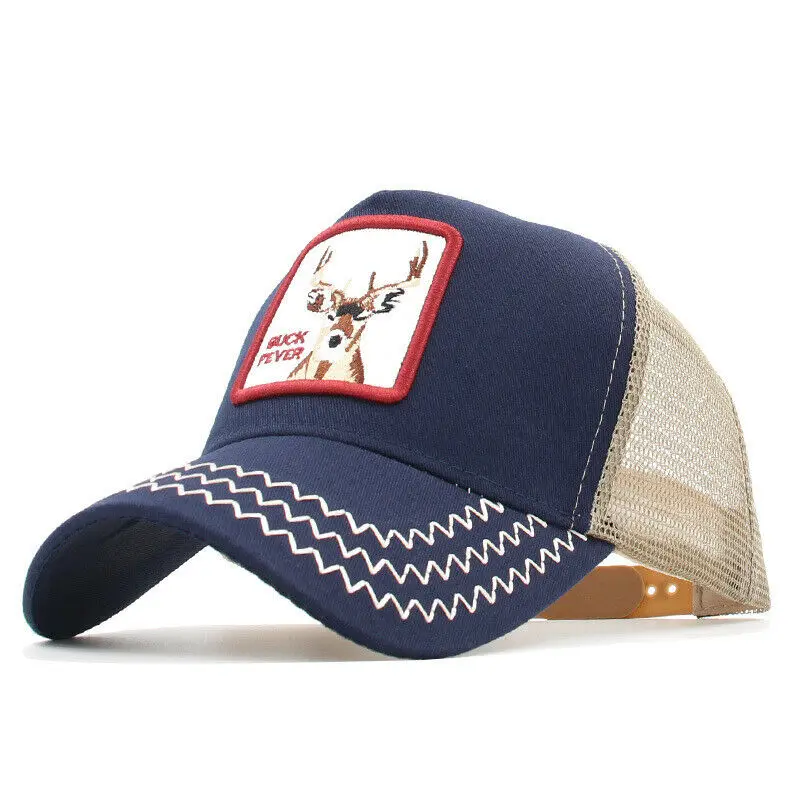 Mesh Trucker Повседневная бейсбольная Регулируемая бейсбольная кепка для мужчин - Цвет: 1