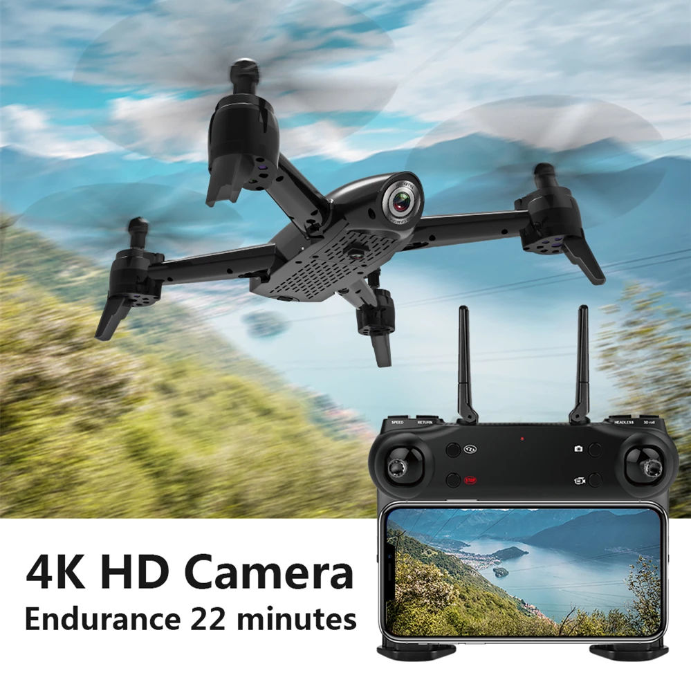 Дрон Радиоуправляемый SG106 с широкоугольной камерой 4K Квадрокоптер оптическим