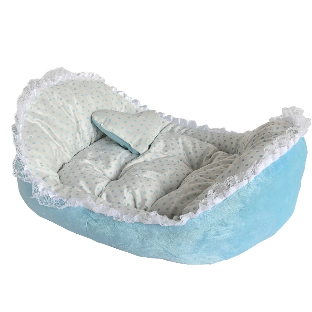 Pet House Cat Bed Mat Nest Lace Ingot Dog Kennel Warm Cat Kennel Pet Kennel Dog Mattress Pet Supplies Cat Litter Mat Cama Gato