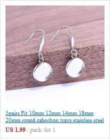Shukaki 20 шт. подходит 12 мм кабошон деревянная Серьга Базовые заготовки diy серьги-гвоздики посты фурнитура для изготовления ювелирных изделий Аксессуары