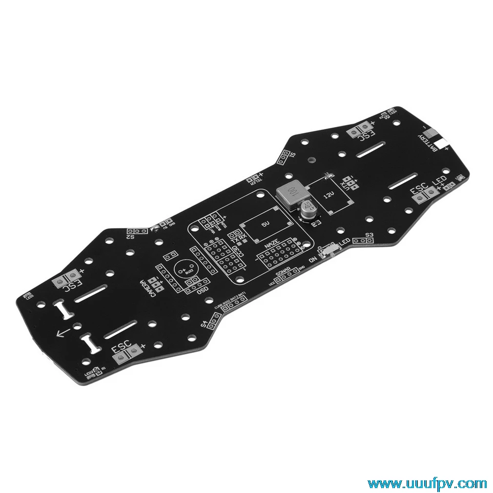 Плата распределения питания PCB PDB с 5V 12V BEC для квадрокоптера Naze32 CC3D ZMR250 QAV250 H250 |