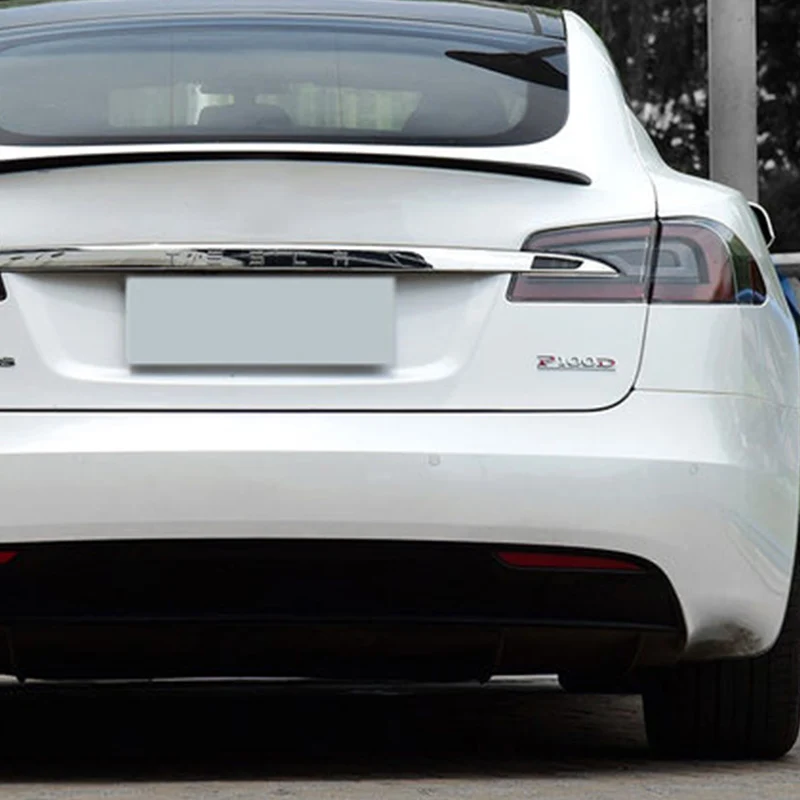 Логотип Tesla P100D Модифицированная Металлическая Автомобильная наклейка tesla буквы