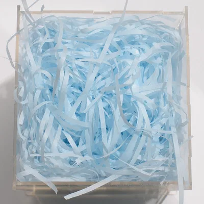 Blue 10 г цветная измельченная бумага, Подарочная коробка, наполнитель, сморщенная срезанная бумага, упаковка, Подарочный пакет, украшение для свадьбы, дня рождения, вечеринки - Цвет: Blue