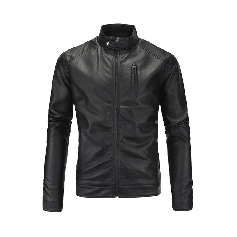 XY055 Black HEROBIKER мотоциклетная куртка из искусственной кожи Мужская винтажная Ретро мото искусственная Панк кожаные куртки одежда для мотоцикла пальто приталенный Размер - Цвет: XY055 Black