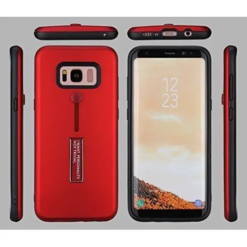 Hybrid Case for Samsung Galaxy S8 S9 Plus 7 Edge NOTE 9 8 IPhone X 6 6s 5S SE Invisible Stand Ring Holder Cover |