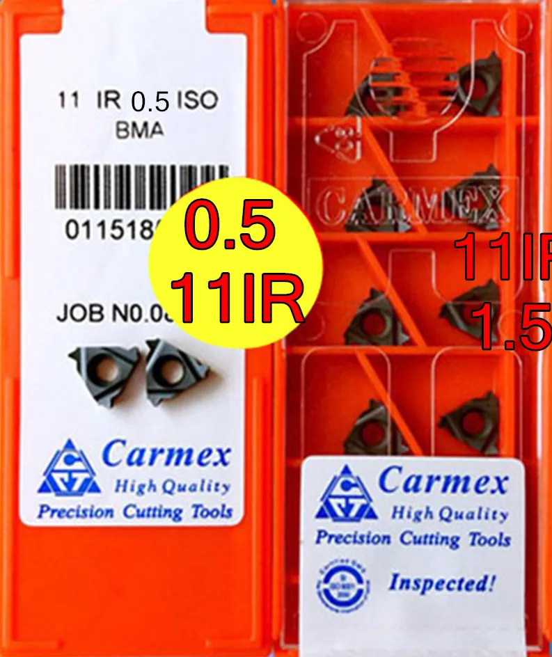 11IR 0.5ISO BMA карбидная вставка Carmex обработка: нержавеющая сталь. Легированная И т.