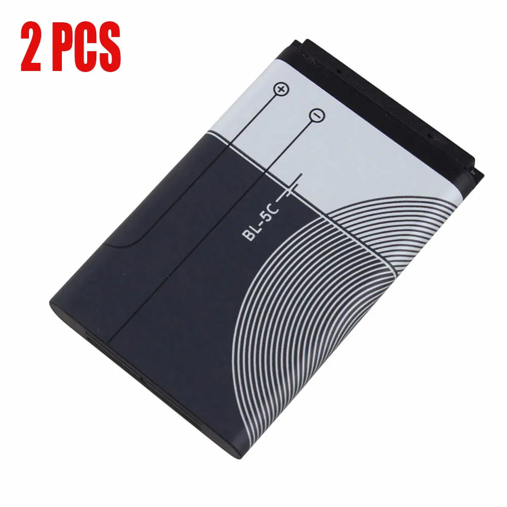 2x1020 мА/ч, BL-5C мобильного телефона Батарея для Nokia 2610 2600 2300 6230 6630 n70 n71 BL5C BL 5C Замена Батарея