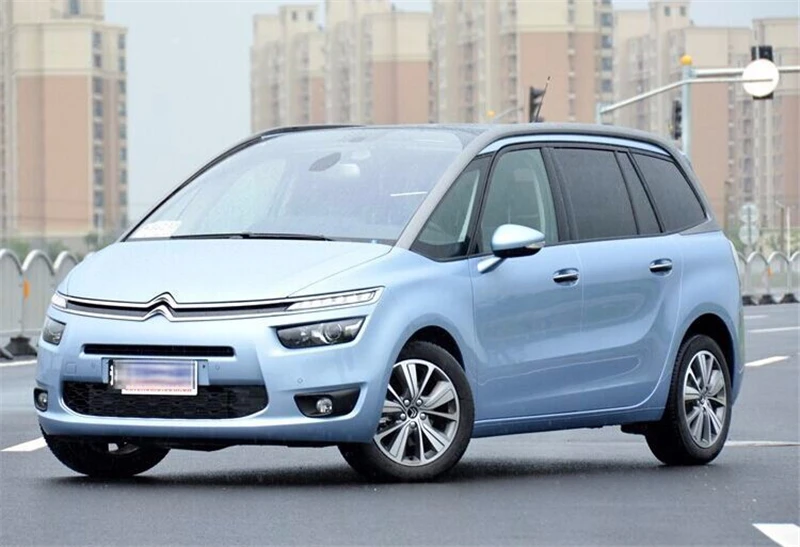 4 шт., накладки на пороги для Citroen C4 picasso, приветственные накладки на педали, наклейки для автомобиля, автомобильные аксессуары