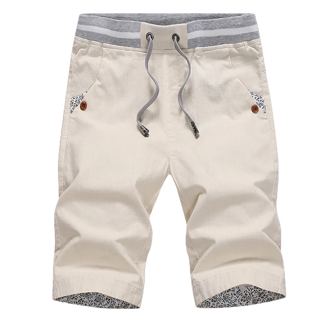 Большие размеры удобные хлопковые шорты мужские повседневные свободные пляжные