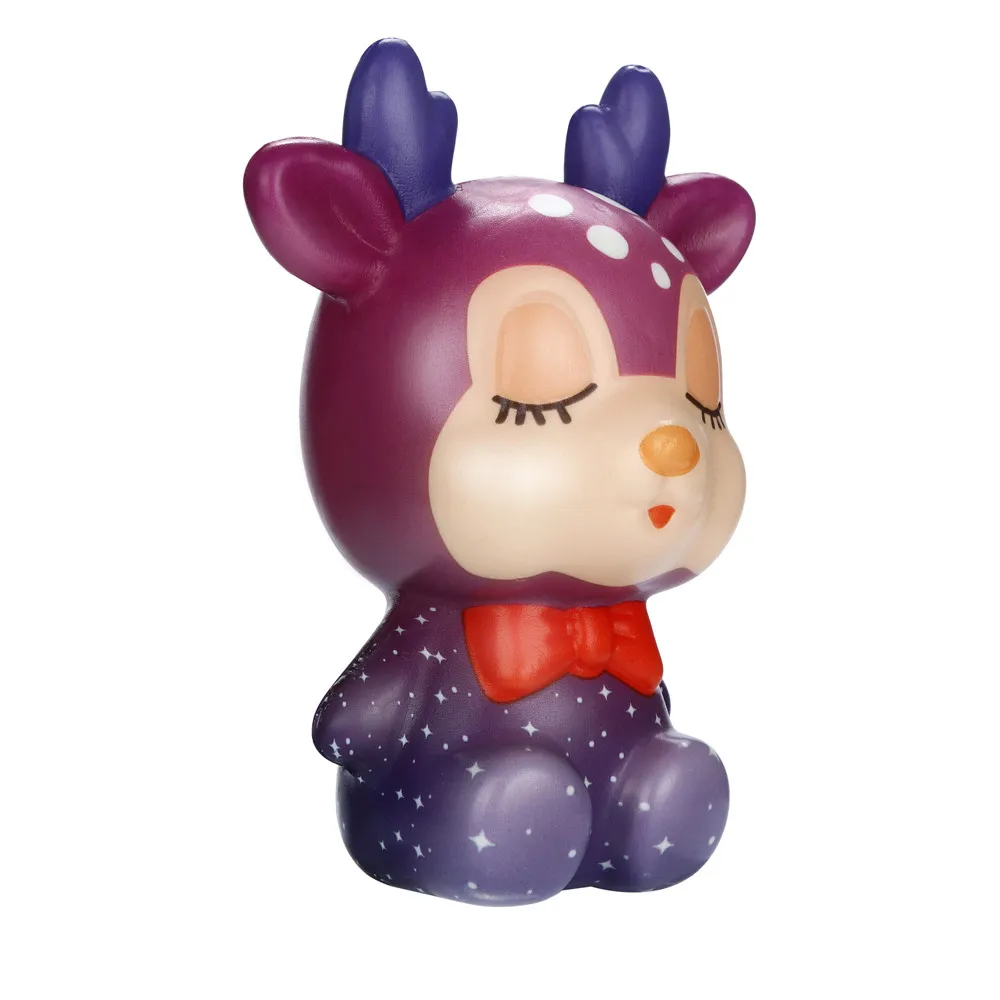 Мягкие игрушки Kawaii Рождественский олень медленно растущий крем