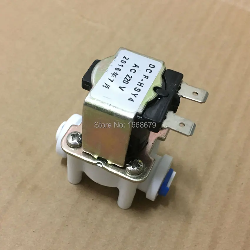 Электромагнитный клапан 220 В 1/4 дюйма обратного осмоса электрические клапаны для