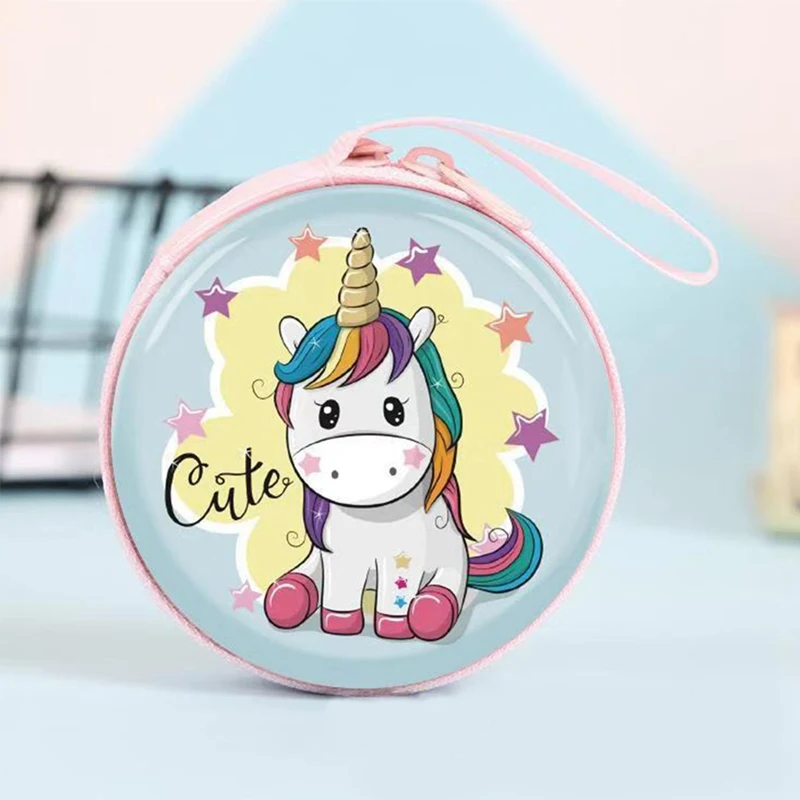 Women Kawaii Mini Bag Cartoon Unicorn Coin Purse Cute Children kids Girls Wallet Earphone Organizer Box Bags Christmas Gift | Дом и сад