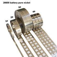 Tira de níquel puro para batería 26650, célula de iones de litio cilíndrica, cinta de níquel puro 26650, adecuada para soporte 26650 2P 3P