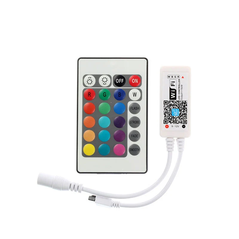 5 м RGB Светодиодная лента 5050 Водонепроницаемый Красочный Светодиодный свет RGB лента 60 светодиодный/м+ 24 клавиши wifi Пульт дистанционного управления+ 12 В 3A адаптер