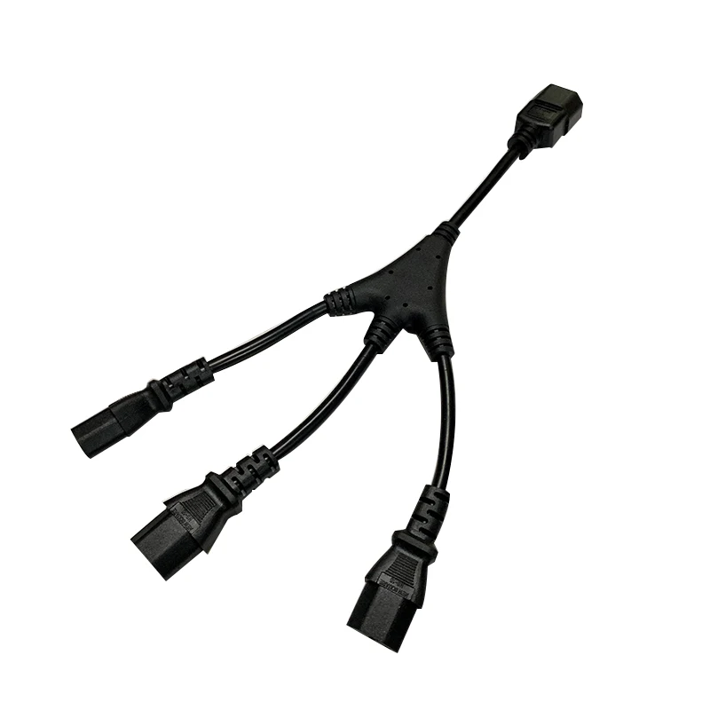 0,3 м 3*0,75 мм квадратный C14-3* C13 IEC320 C14 штекер C13 Женский Y Тип удлинитель питания Шнур адаптер питания провод 10A/250 В