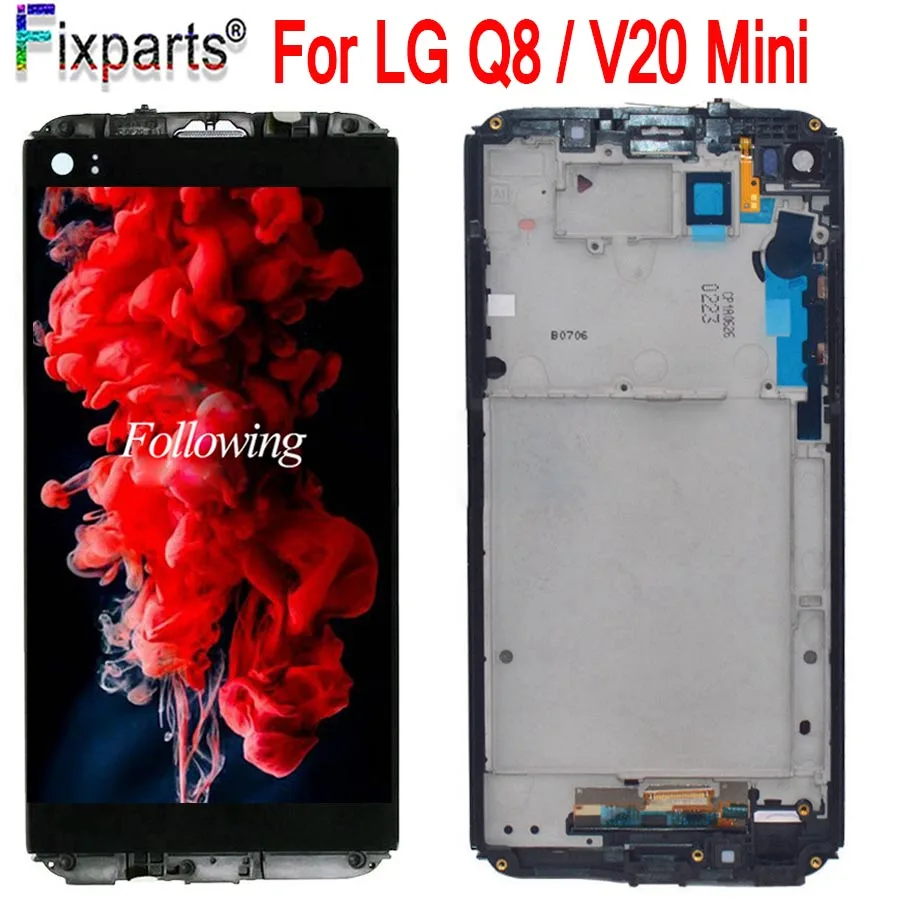 100% протестирован для LG Q8 LCD дисплей кодирующий преобразователь сенсорного экрана