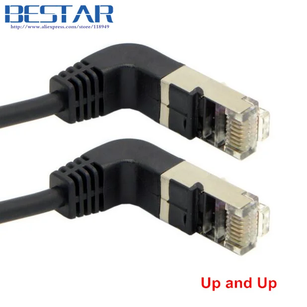 Сетевой Ethernet Кабель 2 угла вверх и 90 градусов cat5e 8P8C FTP STP UTP Cat 5e RJ45 фотосессия 0 4 м 1 3
