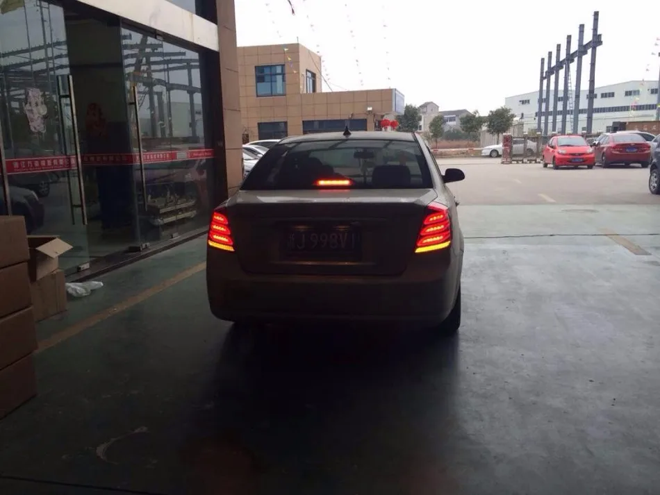 D_YL автомобильный Стайлинг для Chevrolet Lacetti задний светильник s 2008- Lacetti светодиодный задний фонарь DRL+ тормоз+ Парк+ сигнальный светодиодный светильник