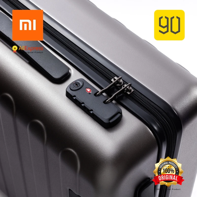 Xiaomi Original Eco-system 90FUN SEVEN-Bar Business Travel Suitcase PC Carry on Spinner Wheel Luggage 20 Inch for Woman Man | Электроника