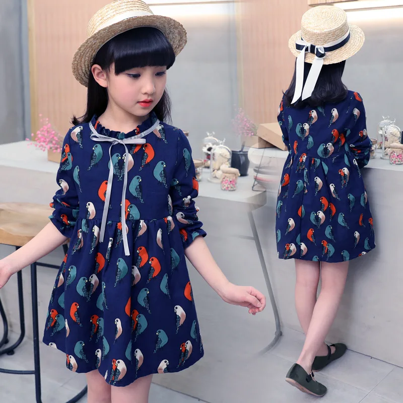 Платье-рубашка для девочек 4-14 лет вечерние длинным рукавом | Детская одежда и