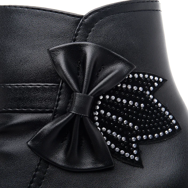 Женские ботинки теплые плюшевые зимние для женщин водонепроницаемые ботильоны с