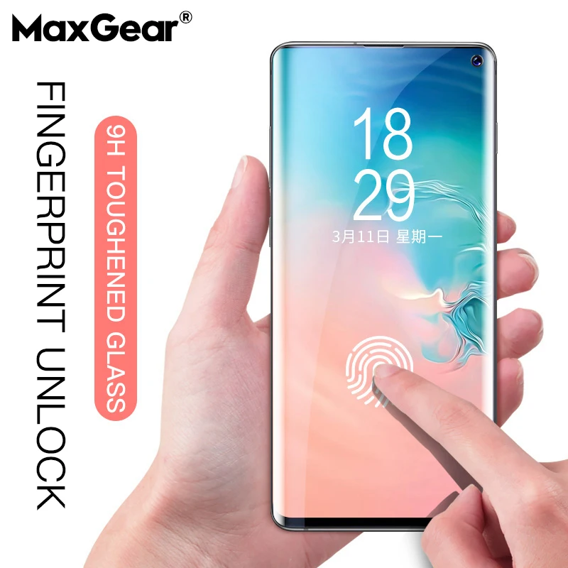 Изогнутое закаленное стекло для Samsung Galaxy S10 Plus Защита экрана S10E S10plus S 10 E пленка