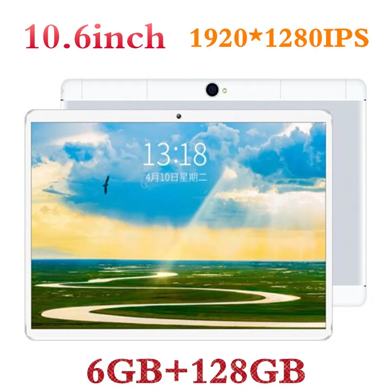 Google play 10.6 inch 3G 4GLTETablet Android 8.0 phone kids Tablets 10.1 Octa core 6GB RAM 128GB ROM IPS 1920*1200 dual sim GPS |