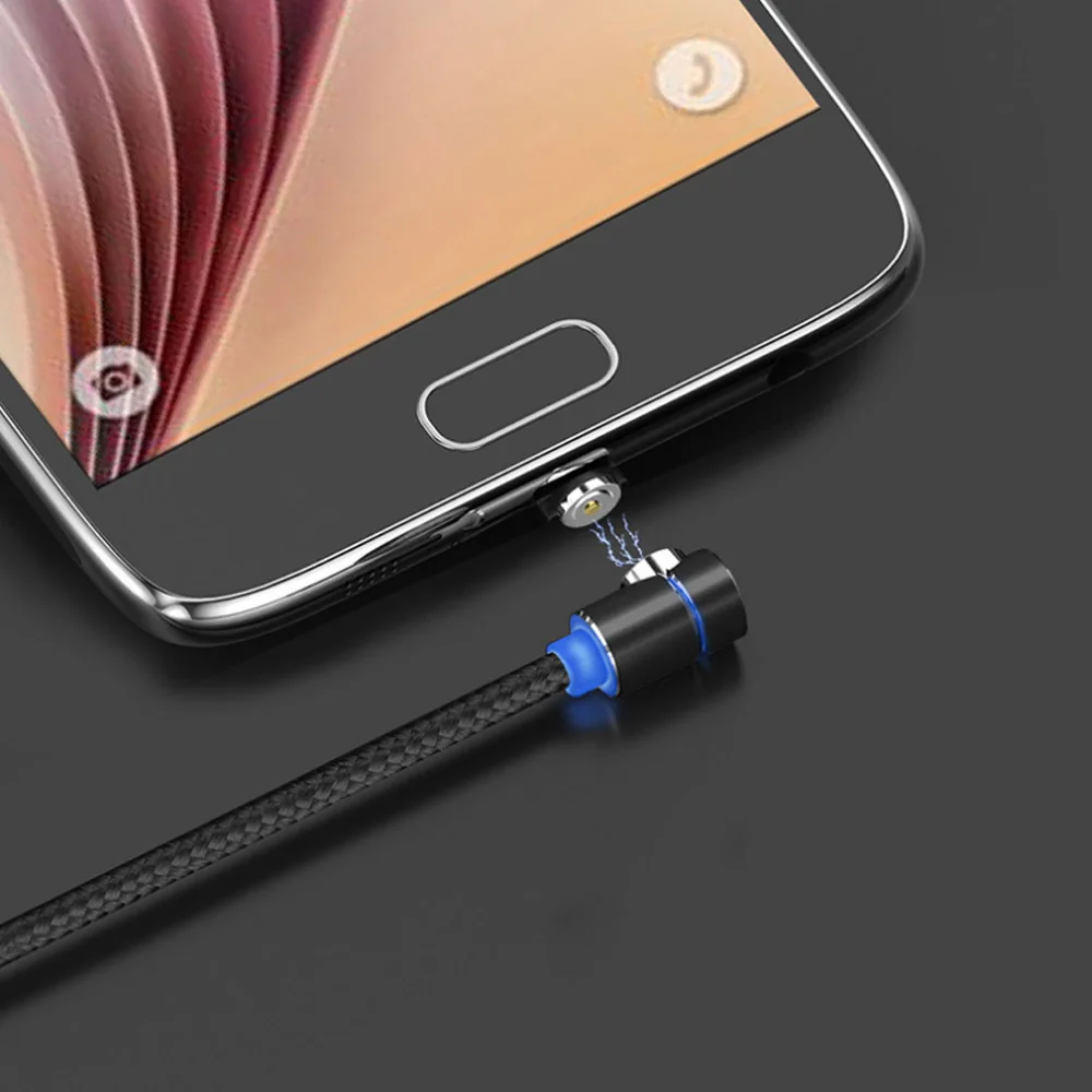 Быстрый Магнитный кабель для iPhone XS X XR 7 Micro USB быстрое зарядное устройство Тип C
