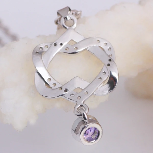 Женское Ожерелье с кулоном в виде сердца кристаллами | Украшения и аксессуары